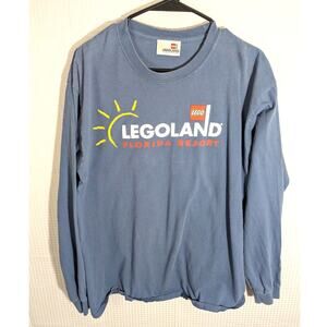 Legoland Florida Resort Long Sleeve Shirt Blue Adult XL LEGO Theme Park Graphic